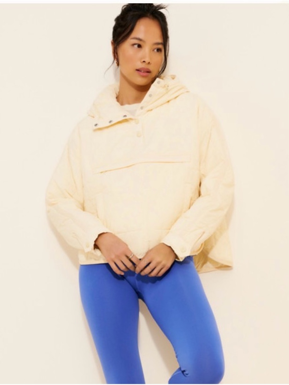 FP Movement by Free People Pippa Cream Pullover Puffer Jacket - Picture 2 of 7